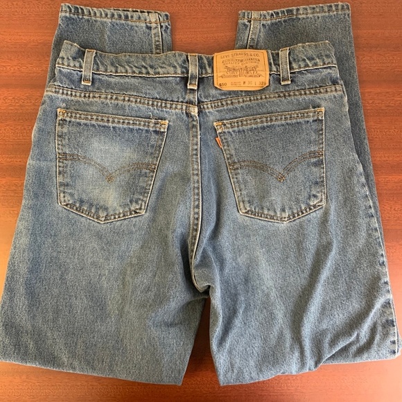 Vintage Men's Levi's 550 Mom Jeans Orange Tag - Picture 8 of 8